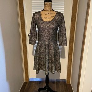 Black and gold dress